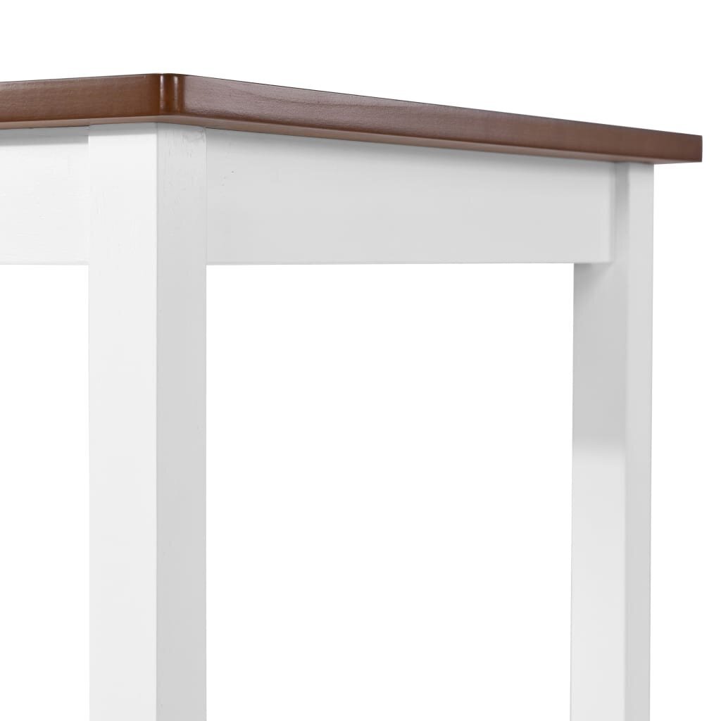 vidaXL bāra galds, 108x60x91 cm, masīvkoks цена и информация | Virtuves galdi, ēdamgaldi | 220.lv
