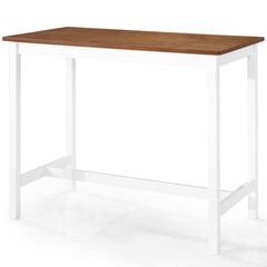 vidaXL bāra galds, 108x60x91 cm, masīvkoks kaina ir informacija | Virtuves galdi, ēdamgaldi | 220.lv