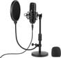 Tracer Studio Pro USB mikrofons datorspēlēm / podkāstiem / translācijām, melns + turētājs, pop filtrs цена и информация | Mikrofoni | 220.lv