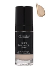 Ūdensizturīga kosmētikas bāze Pierre Rene Skin Balance Cover Fluid Foundation, 24 Beige, 30 ml cena un informācija | Grima bāzes, tonālie krēmi, pūderi | 220.lv