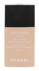 Krēmpūderis Chanel Vitalumière Aqua SPF15, 22 Beige Rose, 30 ml cena un informācija | Grima bāzes, tonālie krēmi, pūderi | 220.lv