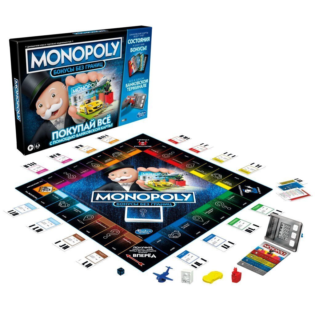 Настольная игра Монополия с электронным банком Monopoly Ultimate Rewards,  Ру цена | 220.lv