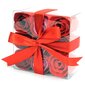 Sarkanās ziepju rozes kastē, 9 gab. цена и информация | Ziepes | 220.lv