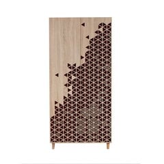 Skapis Kalune Design Wardrobe 869 (IV), 90 cm, brūns/ozola krāsas cena un informācija | Skapji | 220.lv