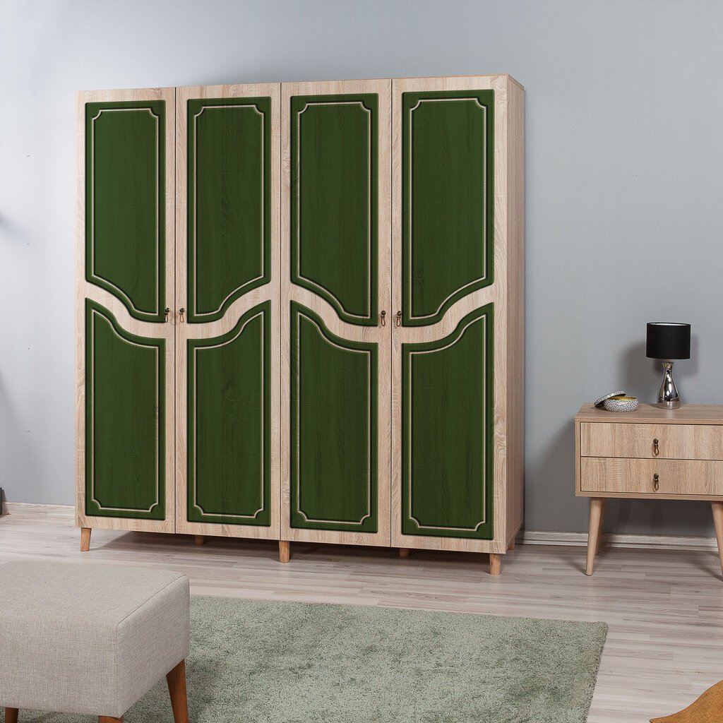 Skapis Kalune Design Wardrobe 863 (II), 180 cm, ozola krāsas/aļš cena un informācija | Skapji | 220.lv