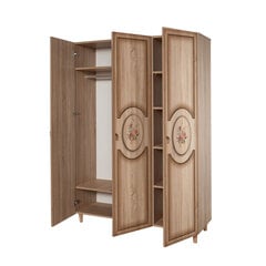 Шкаф Kalune Design Wardrobe 863 (IV), 135 см, дуб/красный цена и информация | Шкафы | 220.lv