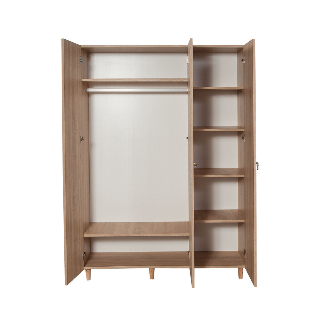 Skapis Kalune Design Wardrobe 863 (VI), 135 cm, ozola krāsas/brūns cena un informācija | Skapji | 220.lv