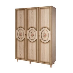 Шкаф Kalune Design Wardrobe 863 (IV), 135 см, дуб/красный цена и информация | Шкафы | 220.lv