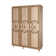 Шкаф Kalune Design Wardrobe 863 (IV), 135 см, дуб/красный