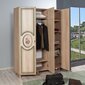 Skapis Kalune Design Wardrobe 863 (VI), 135 cm, ozola krāsas/zaļš cena un informācija | Skapji | 220.lv