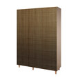 Skapis Kalune Design Wardrobe 863 (VI), 135 cm, ozola krāsas/dzeltenas krāsas