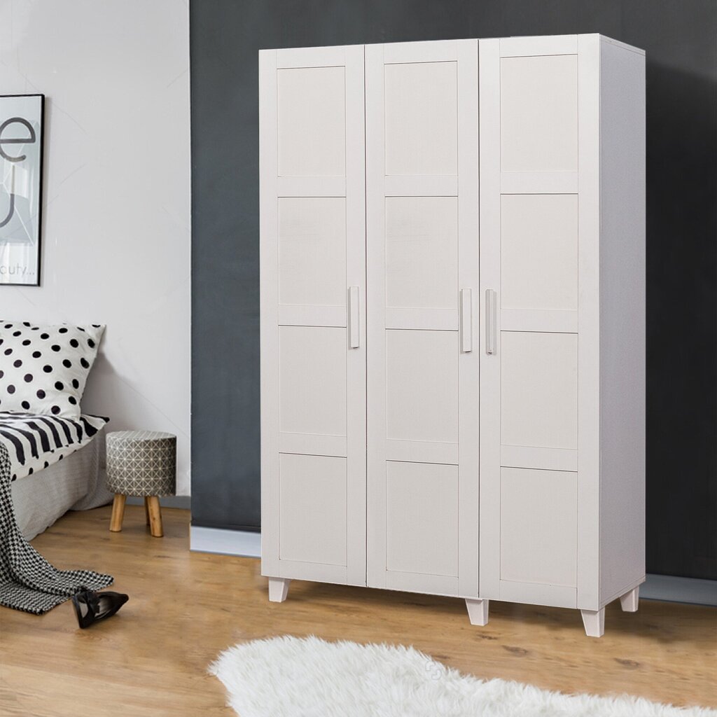 Skapis Kalune Design Wardrobe 869 (III), 120 cm, balts cena un informācija | Skapji | 220.lv