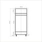 Skapis Kalune Design Wardrobe 869 (IV), 90 cm, ozola krāsas/zaļš cena un informācija | Skapji | 220.lv