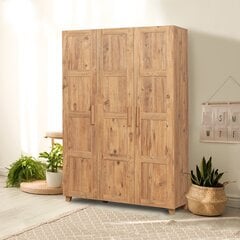 Skapis Kalune Design Wardrobe 869 (III), 120 cm, gaiši brūns cena un informācija | Skapji | 220.lv