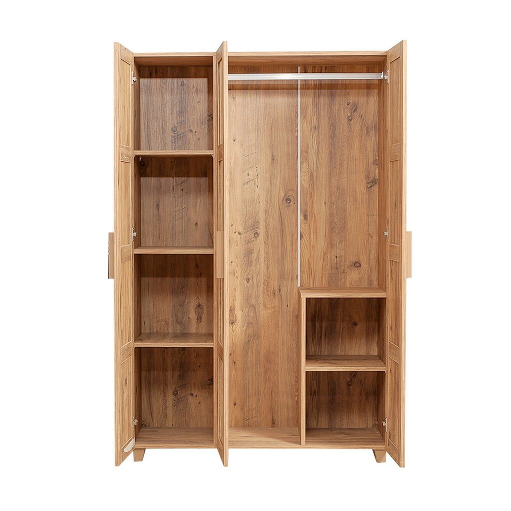 Skapis Kalune Design Wardrobe 869 (III) ar spoguli, 120 cm, gaiši brūns цена и информация | Skapji | 220.lv