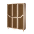 Skapis Kalune Design Wardrobe 863 (VI), 135 cm, ozola krāsas/tumši brūns