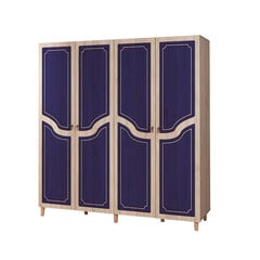 Шкаф Kalune Design Wardrobe 863 (II), 180 см, дуб/темно-синий цена и информация | Шкафы | 220.lv