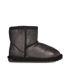 Apavi bērniem EMU Australia Wallaby Mini Black Metallic, melni цена и информация | Детская зимняя обувь | 220.lv