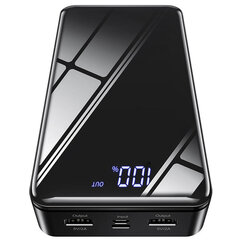 Arejais-akumulators Power Bank Borofone BJ8 30000mAh, melns цена и информация | Зарядные устройства Power bank | 220.lv