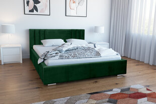 Кровать Zebra 160x200 см, зеленая цена и информация | Кровати | 220.lv