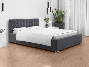 Кровать Loris 140x200 см, темно-серая цена и информация | Кровати | 220.lv