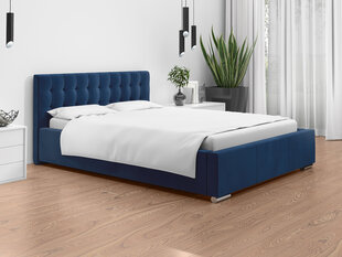 Кровать Loris 160x200 см, синяя цена и информация | Кровати | 220.lv