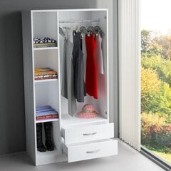 Skapis Kalune Design Wardrobe 756, 90 cm, balts цена и информация | Шкафы | 220.lv