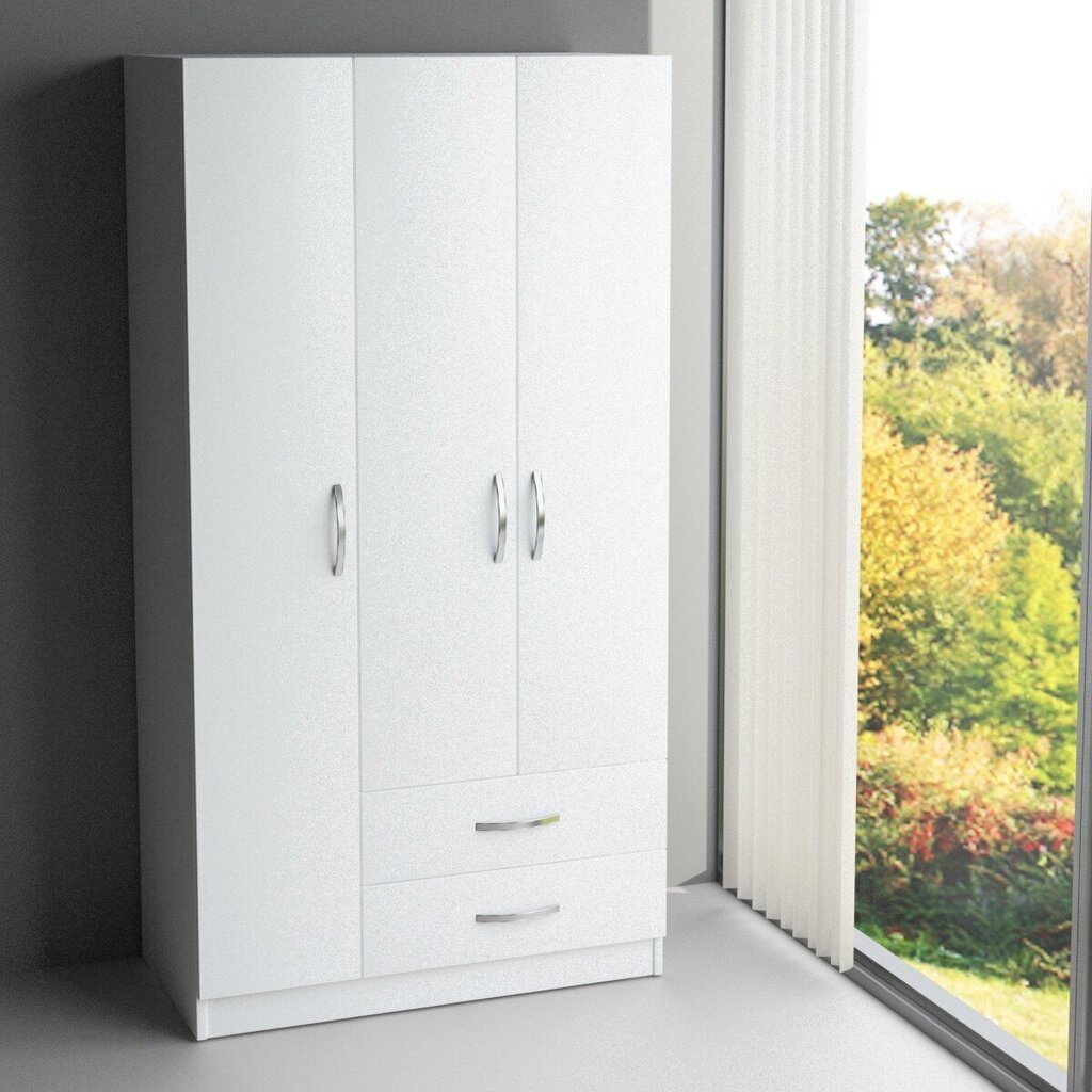 Skapis Kalune Design Wardrobe 756, 90 cm, balts cena un informācija | Skapji | 220.lv