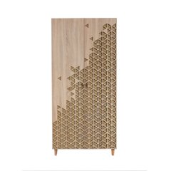 Skapis Kalune Design Wardrobe 863 (I), 90 cm, ozola krāsas/dzeltens cena un informācija | Skapji | 220.lv