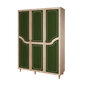 Skapis Kalune Design Wardrobe 863 (VI), 135 cm, ozola krāsas/tumši zaļš cena un informācija | Skapji | 220.lv