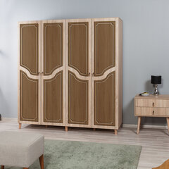 Шкаф Kalune Design Wardrobe 863 (II), 180 см, дуб/коричневый цена и информация | Шкафы | 220.lv