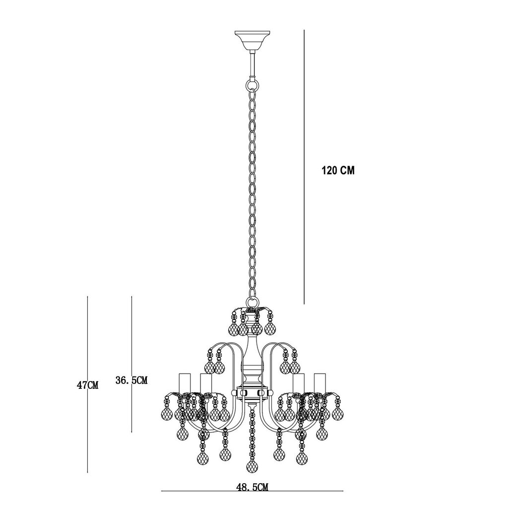 Piekāramā lampa G.LUX GS-9380-5 цена и информация | Piekaramās lampas | 220.lv