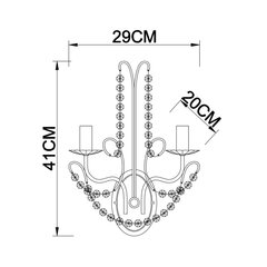 Sienas lampa G.LUX GS-9585-2A chrome cena un informācija | Sienas lampas | 220.lv