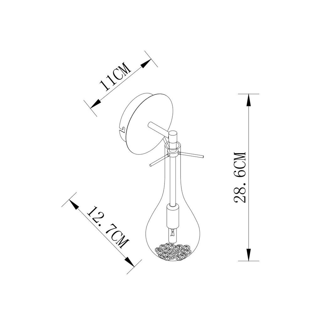 Sienas lampa G.LUX GM-360/1A drop cena un informācija | Sienas lampas | 220.lv