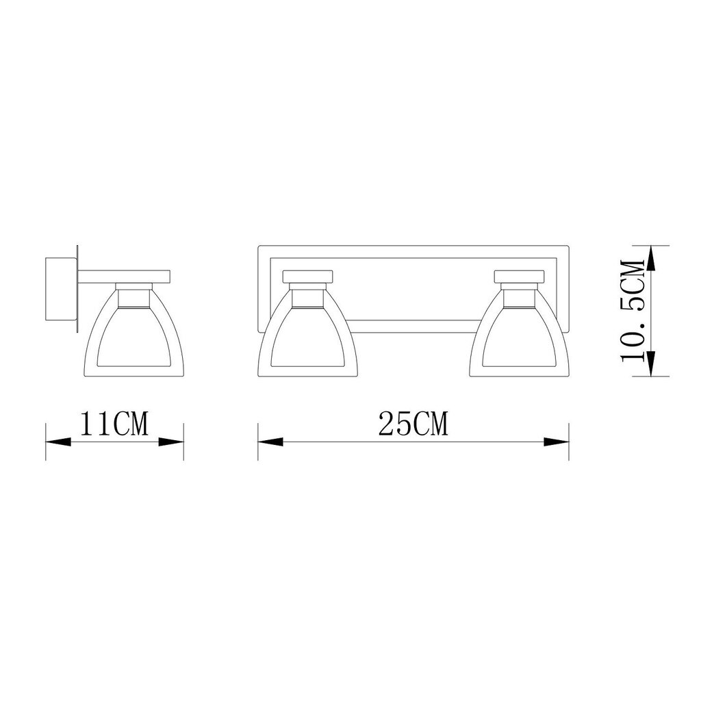 Sienas lampa G.LUX GM-193/2 cena un informācija | Sienas lampas | 220.lv