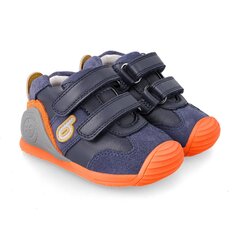 Pirmie apavi Biomecanics, zili ar oranžu cena un informācija | Bērnu kurpes | 220.lv