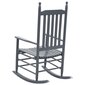 vidaXL šūpuļkrēsls ar izliektu sēdekli, pelēks, papeles koks cena un informācija | Atpūtas krēsli | 220.lv