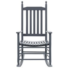 vidaXL šūpuļkrēsls ar izliektu sēdekli, pelēks, papeles koks цена и информация | Кресла для отдыха | 220.lv