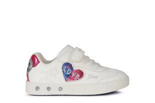 Туфли Geox для девочек мигающие, белые цена и информация | Детские сапоги | 220.lv