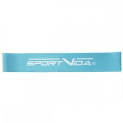 Резина сопротивления для фитнеса и GYM SportVida, 600х50х0.6 мм, (0-5 кг) Light Blue цена и информация | Фитнес-резинки, гимнастические кольца | 220.lv