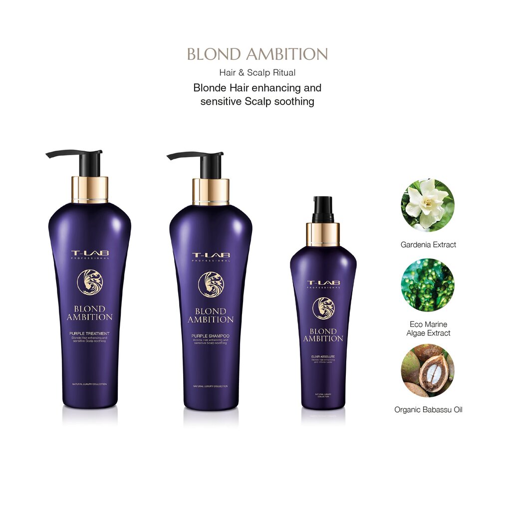 Violeta matu maska T-LAB Professional Blond Ambition, 300 ml цена и информация | Matu uzlabošanai | 220.lv