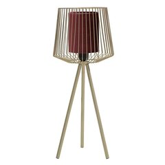 Galda lampa no tērauda, zeltainā krāsā Burgundy, 50 cm цена и информация | Настольные лампы | 220.lv