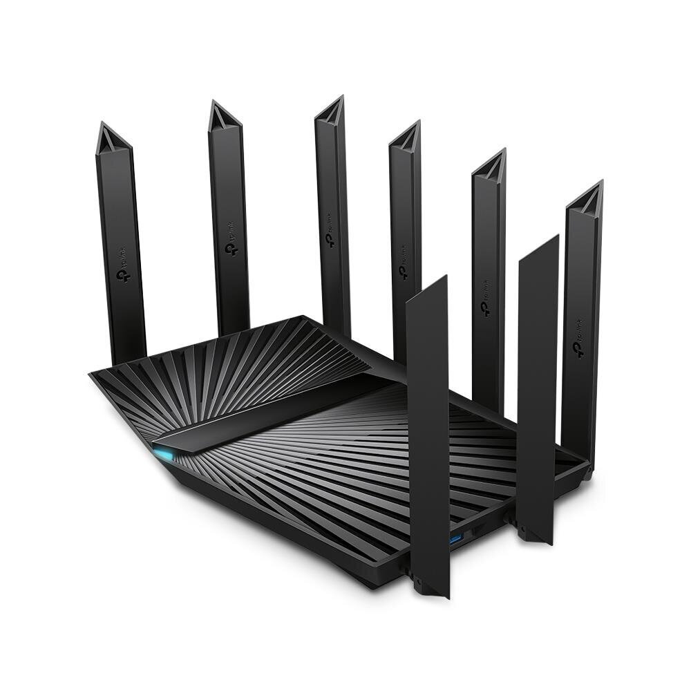 WiFi maršrutētājs TP-Link Archer AX90 (5 GHz + 5 GHz + 2,5 GHz), Wi-Fi 6, liela ātruma ethernet cena un informācija | Rūteri (maršrutētāji) | 220.lv
