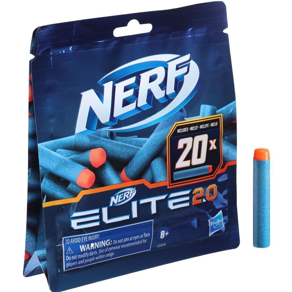 Rotaļu šautenes patronas Nerf Elite 2.0, 20 gab. cena un informācija | Rotaļlietas zēniem | 220.lv