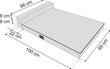 Hobbydog matracis mājdzīvniekiem Move Grey, L, 100x65 cm cena un informācija | Suņu gultas, spilveni, būdas | 220.lv