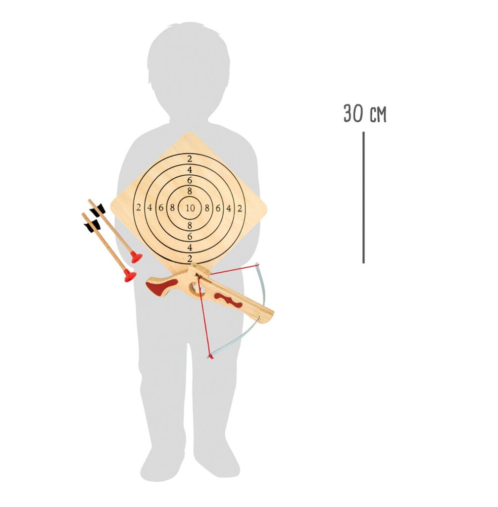 Koka arbalets ar mērķi Crossbow cena un informācija | Attīstošās rotaļlietas | 220.lv