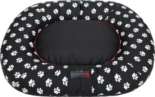 Hobbydog лежак Ponton Prestige, XXXL, Black Paws, 130x100 см цена и информация | Лежаки, домики | 220.lv