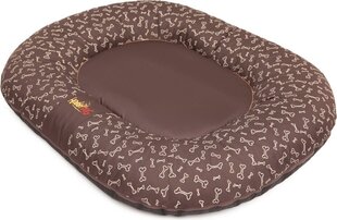 Hobbydog guļvieta Ponton Prestige, XL, Brown Bones, 100x78 cm cena un informācija | Suņu gultas, spilveni, būdas | 220.lv