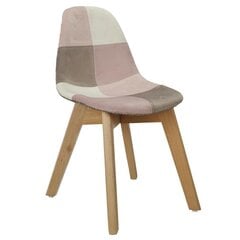 Детский велюровый стул на деревянных ножках Patchwork rose цена и информация | Детские столы и стулья | 220.lv
