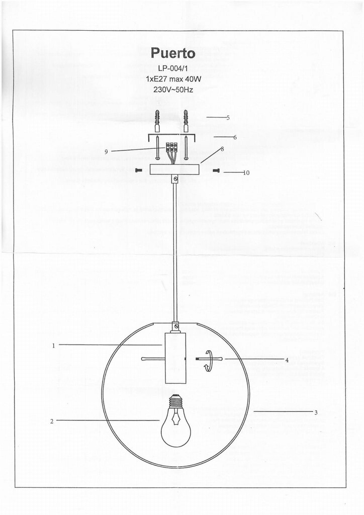 Light Prestige piekaramā lampa Puerto 3 cena un informācija | Lustras | 220.lv